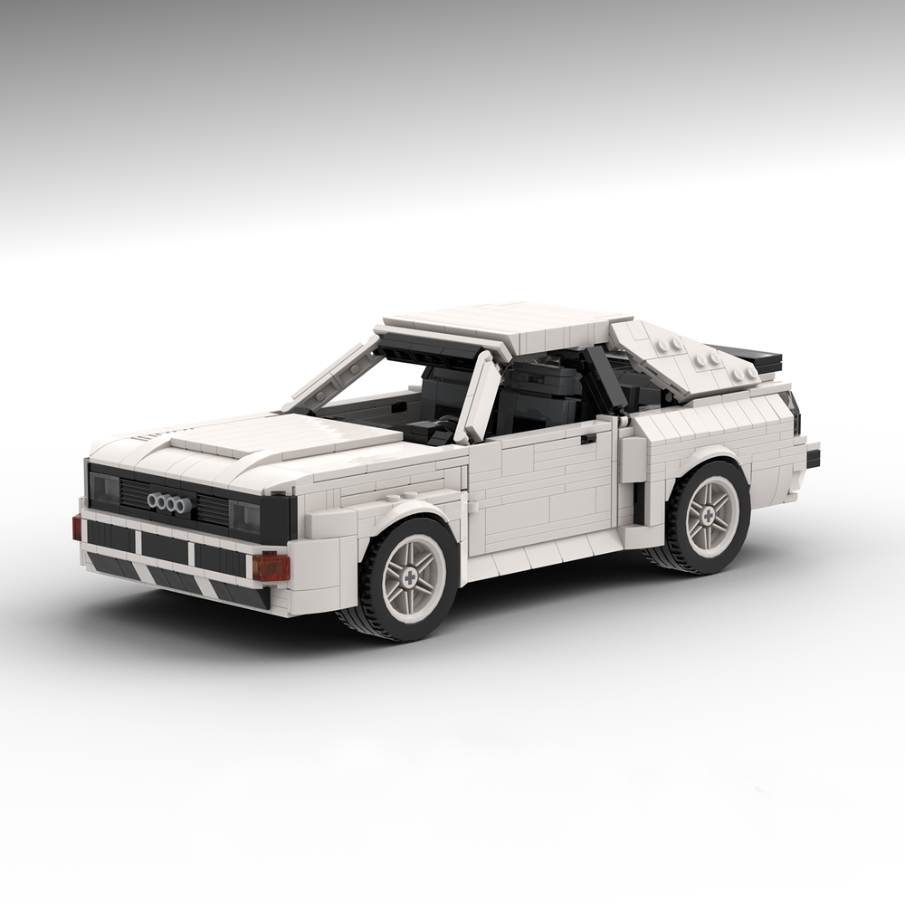Audi Sport Quattro / Urquattro (white) - Instructions — Pingubricks